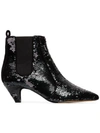 TABITHA SIMMONS EFFIE 50 SEQUIN ANKLE BOOTS