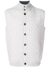 N•PEAL QUILTED KNIT WAISTCOAT