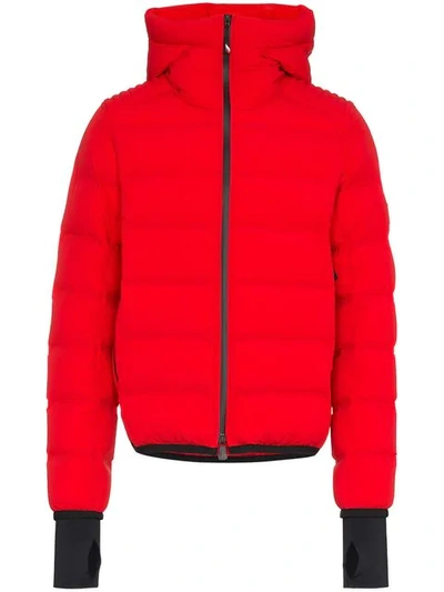 Moncler Grenoble Down Puffer Jacket In Red