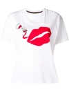 PS BY PAUL SMITH PS BY PAUL SMITH LIPS PRINT T-SHIRT - WHITE