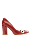 SARAH CHOFAKIAN LEATHER PUMPS