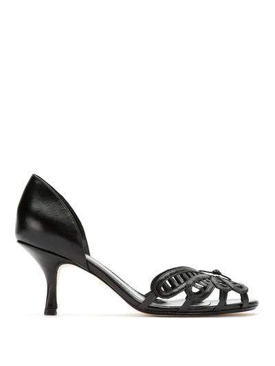 Sarah Chofakian Leather Sandals In Black