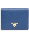 PRADA LOGO-PLAQUE FOLDING WALLET