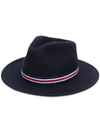 JACOB COHEN JACOB COHEN TRICOLOUR TRIP FEDORA - BLUE