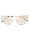 MCQ BY ALEXANDER MCQUEEN ASYMMETRIC CAT-EYE SUNGLASSES