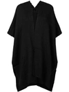 Voz Hand-woven Poncho In Black