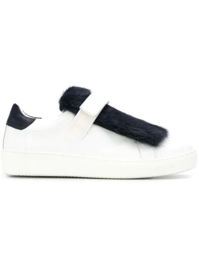 Moncler Slip-on Low Top Trainers In 002  Bianco