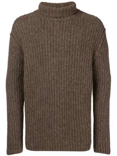 Isabel Benenato Roll-neck Sweater - 棕色 In Brown