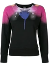 MARCELO BURLON COUNTY OF MILAN ABSTRACT SPRAY WINGS SWEATSHIRT