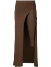 JACQUEMUS JACQUEMUS CROPPED PAREO TROUSERS - BROWN