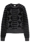 SAINT LAURENT JACQUARD-KNIT SWEATER