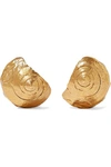 ALIGHIERI The Floating Questions Shell gold-plated earrings