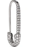 ANITA KO Safety Pin 18-karat blackened white gold diamond earring