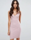 GIRLS ON FILM BODYCON DRESS IN MESH TEXTURE - PINK,8857S2A