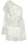 ALICE MCCALL ISN'T SHE LOVELY ONE-SHOULDER LACE MINI DRESS,3074457345619274355