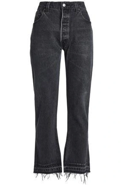 Re/done By Levi's High-rise Bootcut Jeans In Black