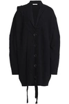 MARC JACOBS WOMAN OVERSIZED WOOL AND CASHMERE-BLEND CARDIGAN BLACK,GB 4230358016321660