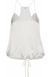 CAMI NYC WOMAN THE LARSEN SILK-CHARMEUSE CAMISOLE WHITE,US 4146401444531217