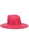 EUGENIA KIM WOMAN HARLOWE GROSGRAIN-TRIMMED WOOL-FELT FEDORA PINK,AU 4146401443433718