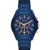ARMANI EXCHANGE AX2607 BLUE STAINLESS STEEL CHRONOGRAPH WATCH