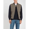 BRUNELLO CUCINELLI HOUNDSTOOTH WOOL AND CASHMERE-BLEND GILET