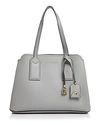 Marc Jacobs The Editor Leather Tote - Grey In Griffin/gold