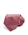 E ZEGNA MEDALLION GRID CLASSIC TIE,218Z4A19-1UM-E