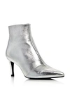 Rag & Bone Beha Pointy Toe Bootie In Silver Leather