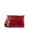 ISABEL MARANT NESSAH RED LEATHER CROSS-BODY BAG