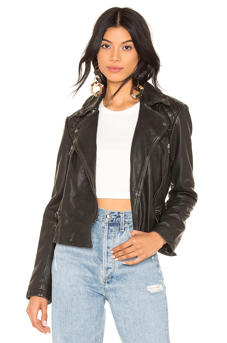 Allsaints Conroy Quilted Leather Biker Jacket In Black | ModeSens