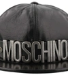 Moschino Baseball Cap In Black/silver