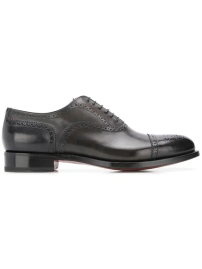 Santoni Classic Oxford Shoes - 黑色 In Black