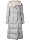 PESERICO PESERICO HOODED PUFFER COAT - GREY