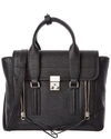 3.1 Phillip Lim Medium Pashli Leather Satchel In Black