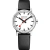 MONDAINE MSE-35110-LB EVO2 LEATHER AND STAINLESS STEEL WATCH