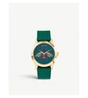GUCCI YA1264065 G-TIMELESS GOLD PVD AND LEATHER WATCH,94147155