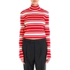 PRADA PRADA TURTLENECK STRIPE SWEATER