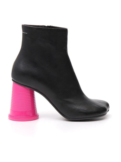 Mm6 Maison Margiela Ankle Boot In Black