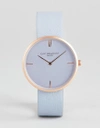 ELIE BEAUMONT EB817.5 WATCH WITH ROSE GOLD CASE AND BLUE STRAP - GREEN,EB817.5