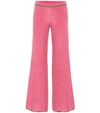 MISSONI LOW-RISE FLARED STRETCH-KNIT PANTS,P00342096