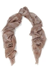 VALENTINO Printed cashmere and silk-blend gauze scarf,GB 1188406768712338