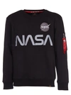 Alpha Industries Graphic-print Cotton-knit Sweatshirt In Nero