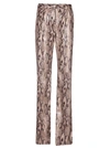 MSGM SNAKE EFFECT TROUSERS,10724562