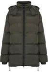 W118 BY WALTER BAKER W118 BY WALTER BAKER WOMAN MONICA QUILTED SHELL HOODED COAT ARMY GREEN,3074457345619390260