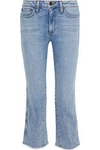 ALICE AND OLIVIA ALICE + OLIVIA WOMAN PERFECT CROPPED MID-RISE BOOTCUT JEANS MID DENIM,3074457345619540719