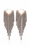 Isabel Marant Freak Out Crystal Earrings In Black