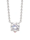 ROBERTO COIN 18K White Gold Diamond Pendant Necklace,0400099585439