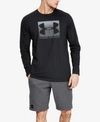 UNDER ARMOUR MEN'S CHARGED COTTON LONG-SLEEVE LOGO T-SHIRT