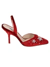 ATTICO RHINESTONE EMBROIDERED PUMPS,10731837