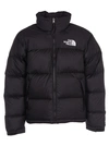 The North Face Solid Color Padded Jacket With Embroidered Logo In Black